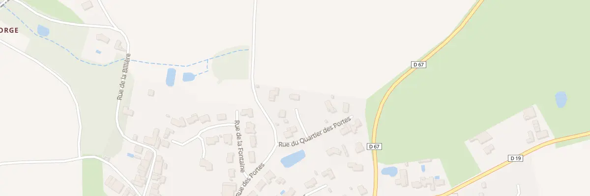 Plan du 7 Rue du quartier des portes à Saint-Maurice-le-Girard