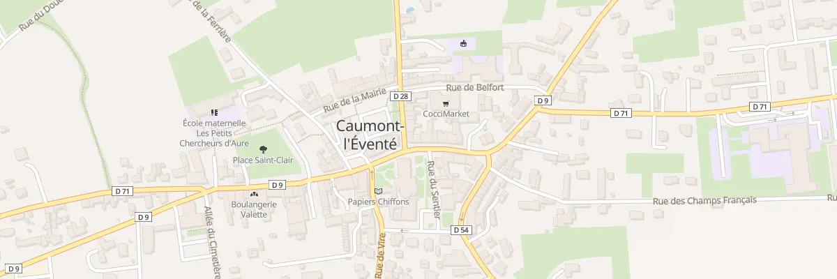 Plan du 21 Rue Saint Martin (Caumont) à Caumont-sur-Aure