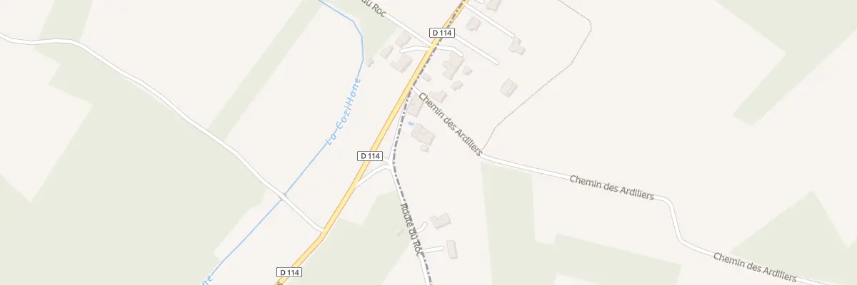 Plan du 4 Rte du Roc à Thaims