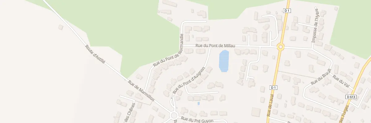 Plan du 9 Rue du Pont de Normandie à Quelaines-Saint-Gault