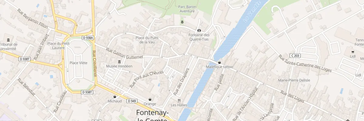Plan du 5 Rue gaston guillemet à Fontenay-le-Comte