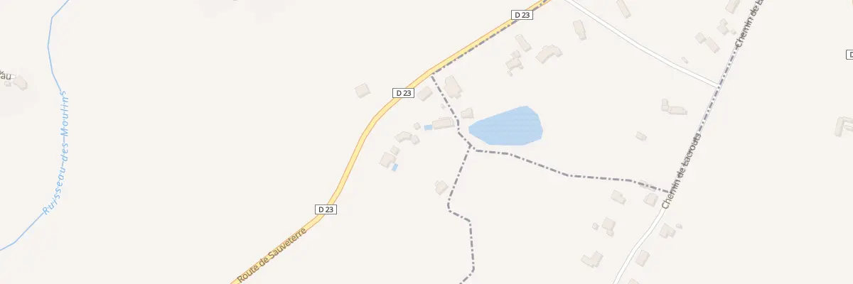 Plan du 245 Rte de Sauveterre à Lanneplaà