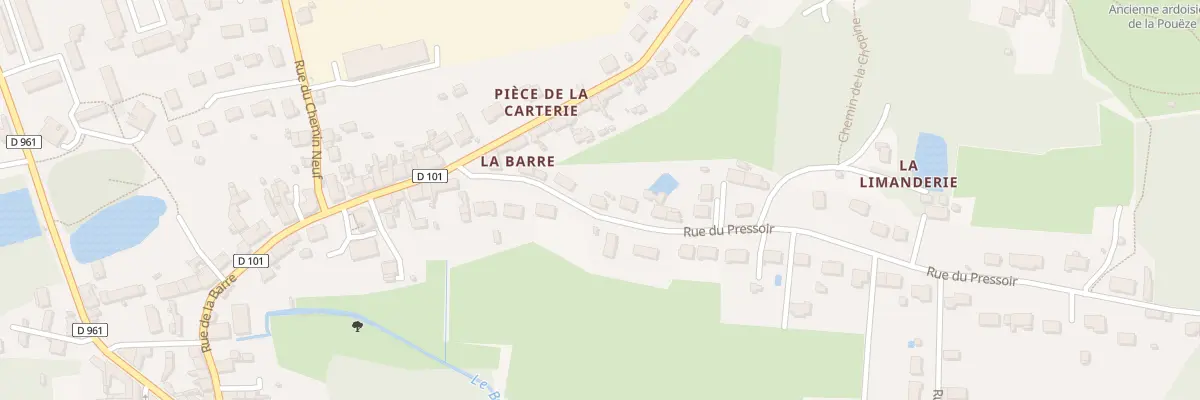 Plan du 3 Rue du Pressoir à Erdre-en-Anjou