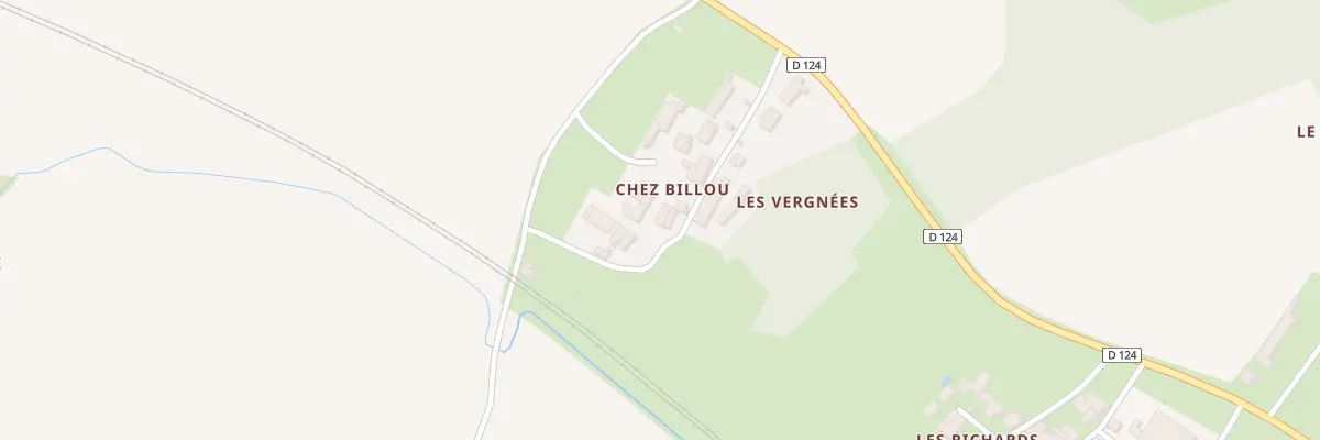 Plan du 15 Chez Billou à Bords