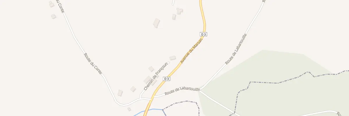 Plan du 138 Che de Françoun à Donzacq
