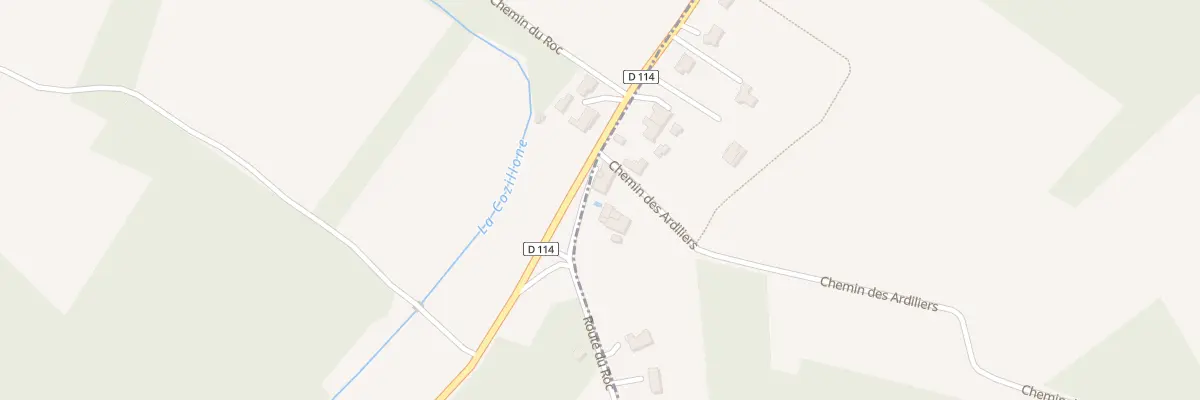 Plan du 2 Rte du Roc à Thaims