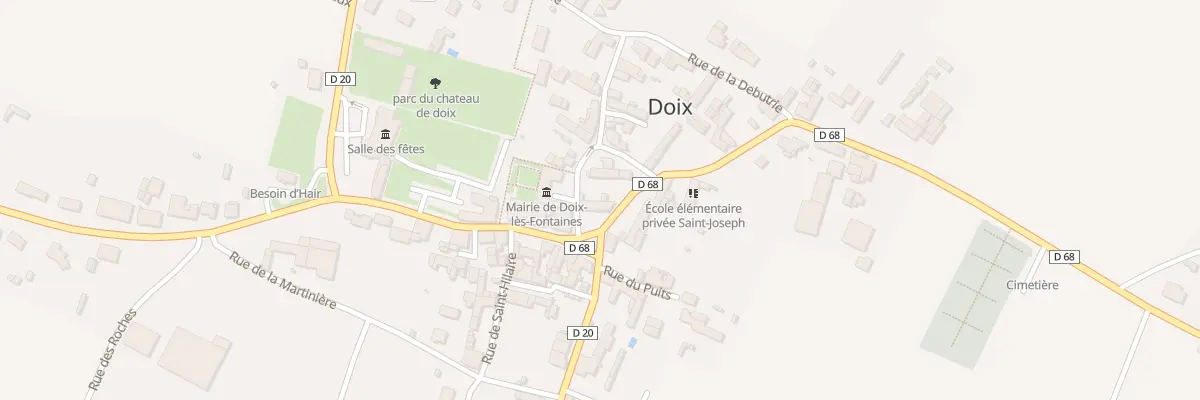 Plan du 7 Rue des écoles à Doix lès Fontaines