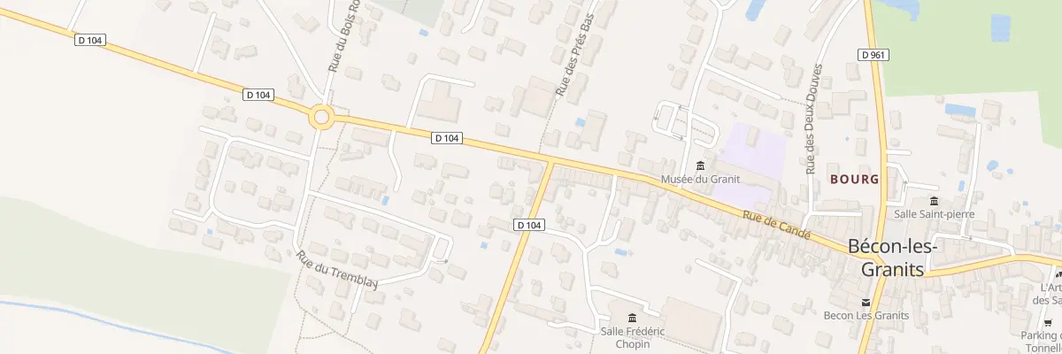Plan du 79 Rue de Candé à Bécon-les-Granits