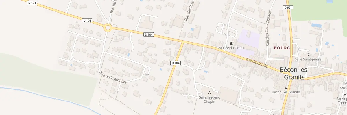 Plan du 2Q Rte de Villemoisan à Bécon-les-Granits