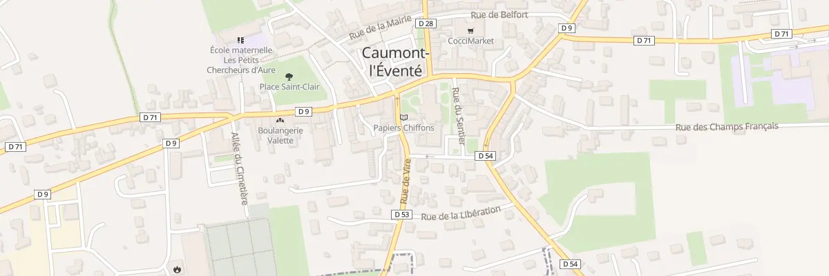Plan du 4 Rue de Vire (Caumont) à Caumont-sur-Aure