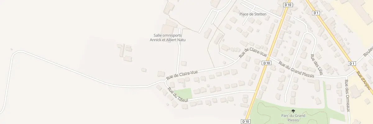 Plan du 12 Rue de Claire-Vue à Quelaines-Saint-Gault