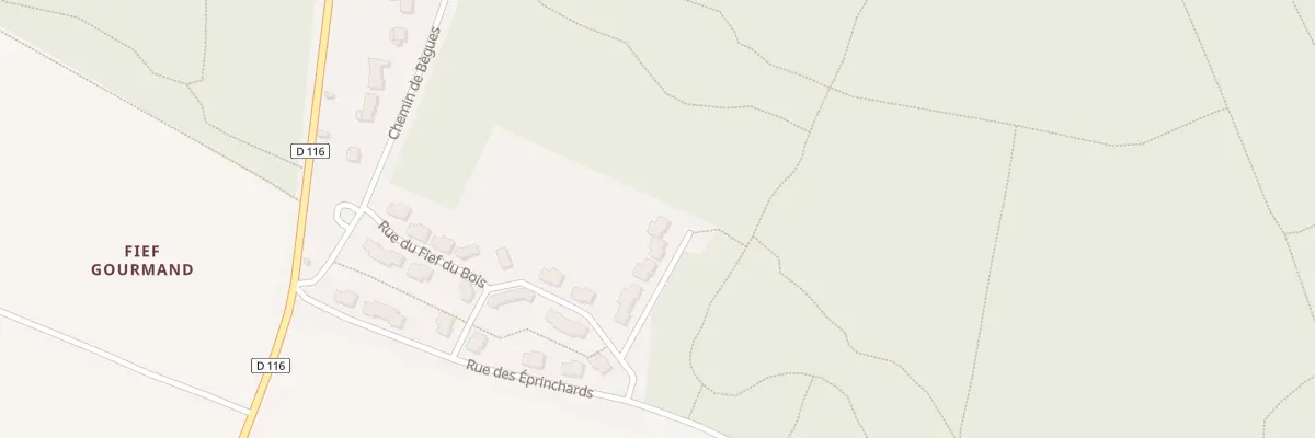 Plan du 9 Imp des Eglantiers à Benon