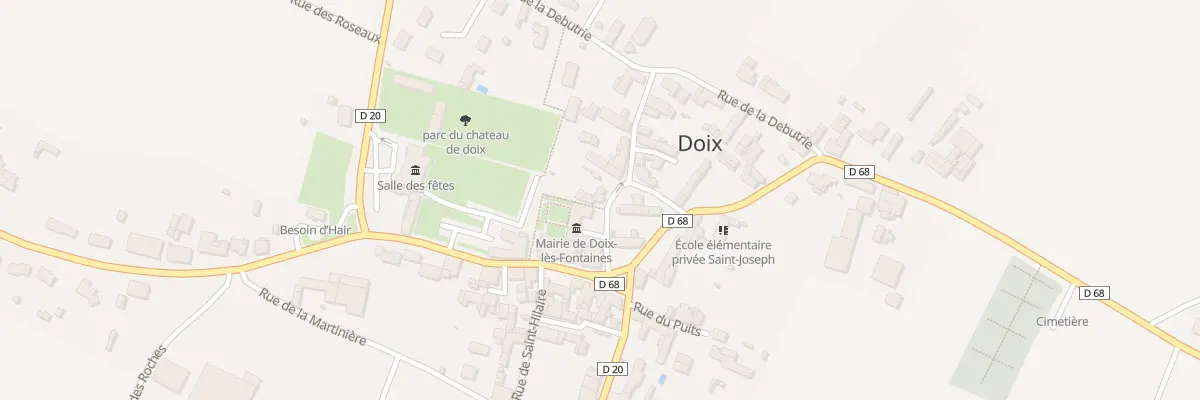 Plan du 17 Rue de la cure à Doix lès Fontaines