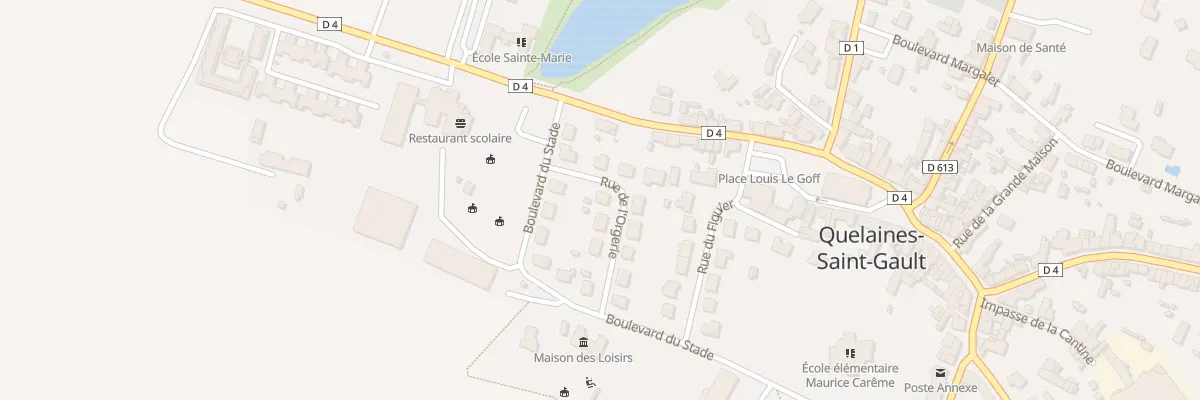Plan du 4 Rue de l’Orgerie à Quelaines-Saint-Gault