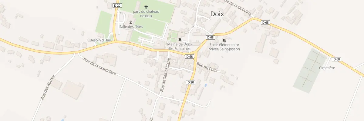 Plan du 7 Gr Grande Rue à Doix lès Fontaines