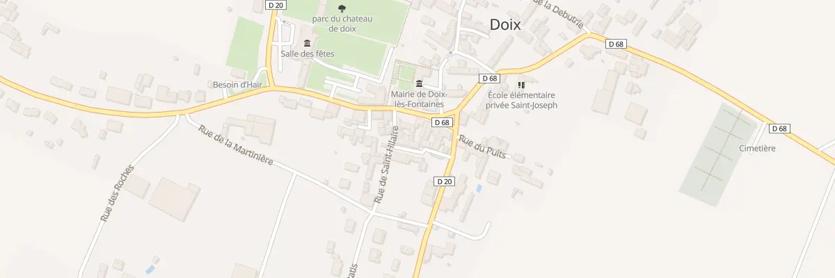 Plan du 9 Gr Grande Rue à Doix lès Fontaines