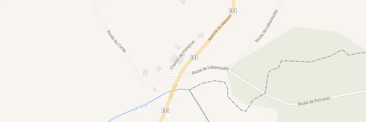 Plan du 822 Rte Pomarez à Donzacq