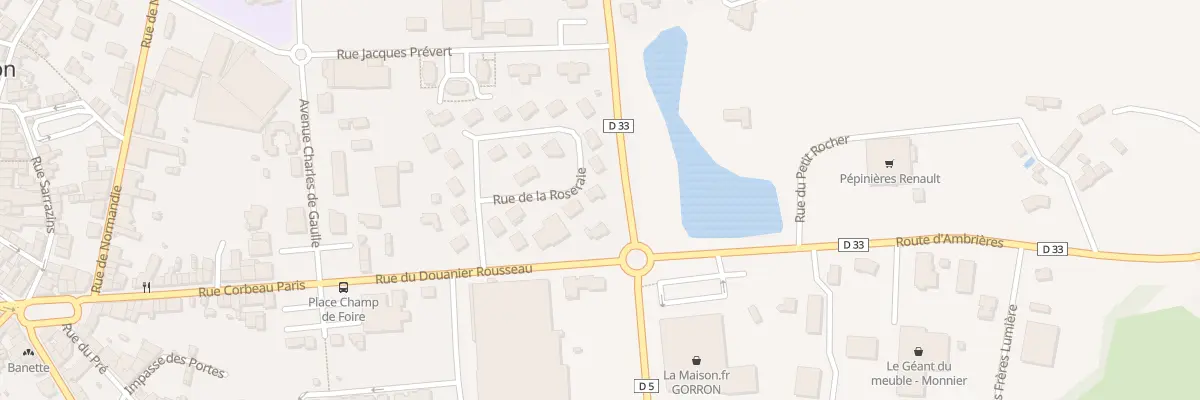 Plan du 14 Rue de la Roseraie à Gorron