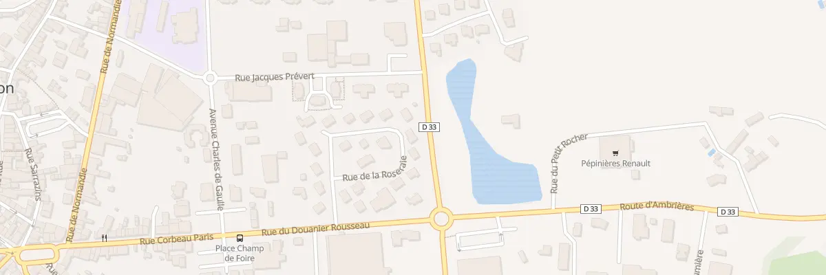 Plan du 12 Rue de la Roseraie à Gorron