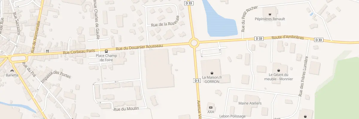 Plan du 10 Rue du Douanier Rousseau à Gorron