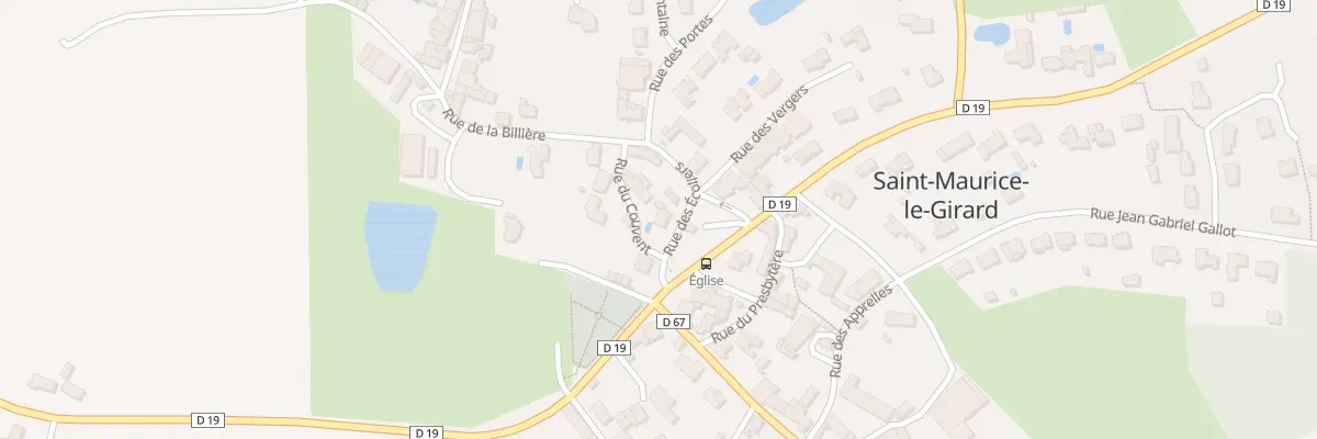 Plan du 5 Rue des écoliers à Saint-Maurice-le-Girard