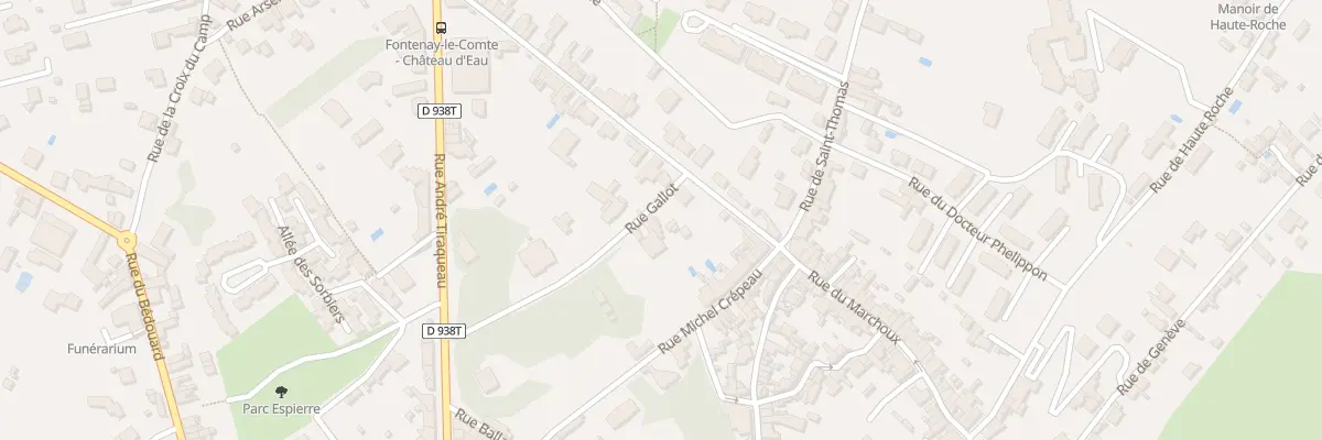 Plan du 12 Rue gallot à Fontenay-le-Comte