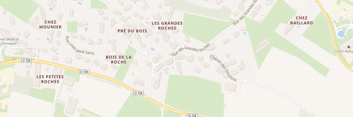 Plan du 14 Rue des Grandes Roches à Corme-Royal