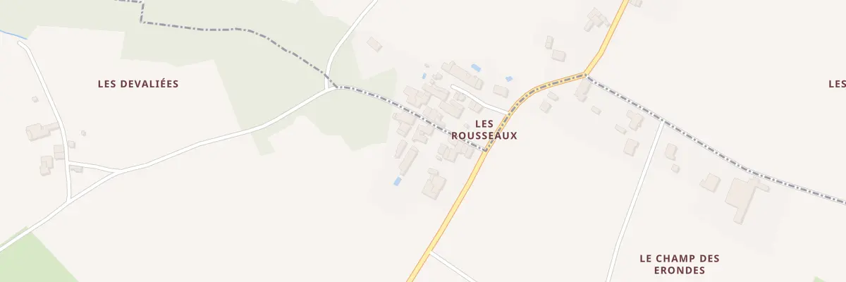 Plan du 1 Les Rousseaux à Champdolent