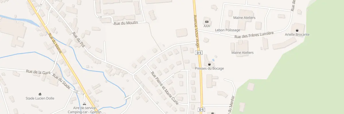 Plan du 7 Rue Louis Pasteur à Gorron