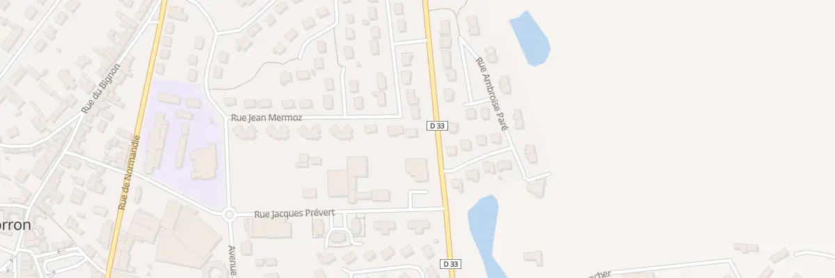 Plan du 19 Rue Jean Mermoz à Gorron