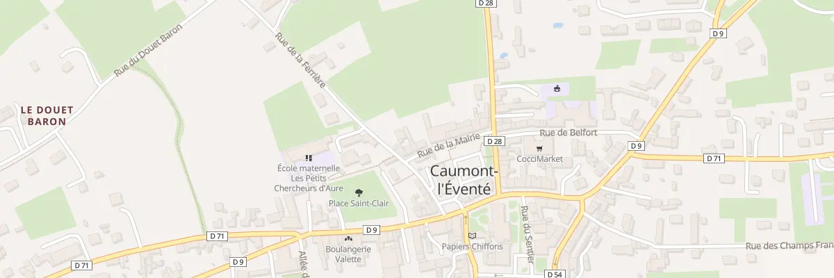 Plan du 9 Rue de la Mairie (Caumont) à Caumont-sur-Aure