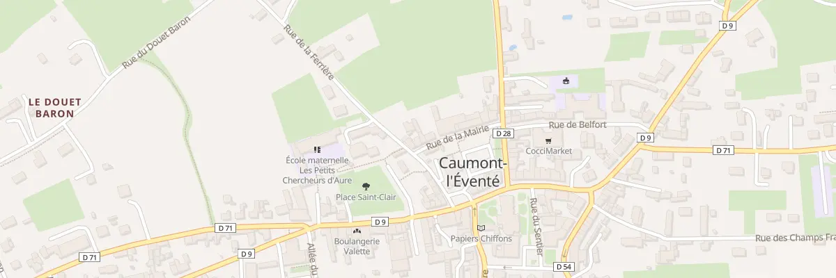 Plan du 13 Rue de la Mairie (Caumont) à Caumont-sur-Aure