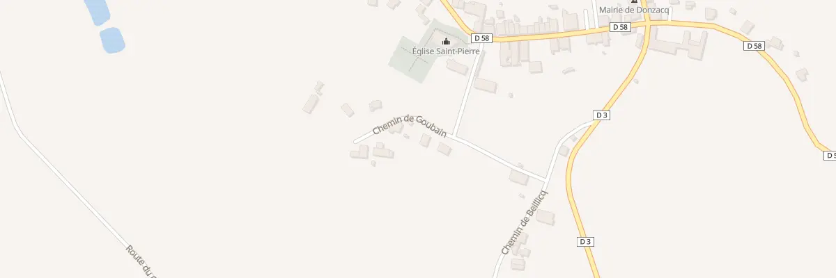 Plan du 95 Che de Goubain à Donzacq