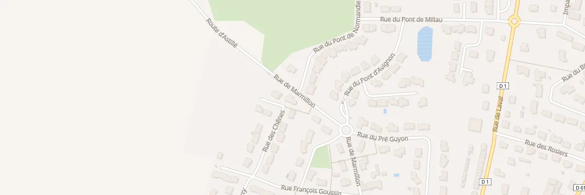 Plan du 14 Rue des Chênes à Quelaines-Saint-Gault