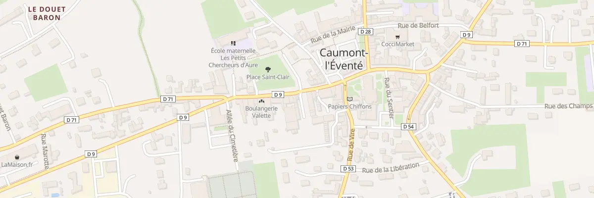 Plan du 5356 Rue Saint Martin (Caumont) à Caumont-sur-Aure