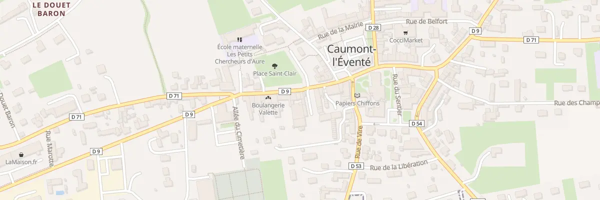 Plan du 20 Rue Saint Martin (Caumont) à Caumont-sur-Aure