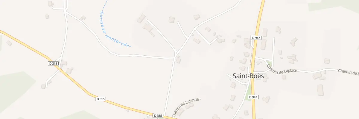 Plan du 379 Che de Habarnet à Saint-Boès