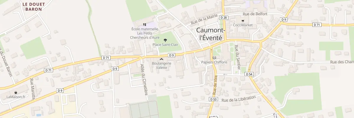 Plan du 22 Rue Saint Martin (Caumont) à Caumont-sur-Aure