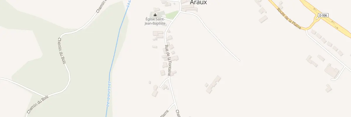 Plan du 19 Rue de la Fontaine à Araux
