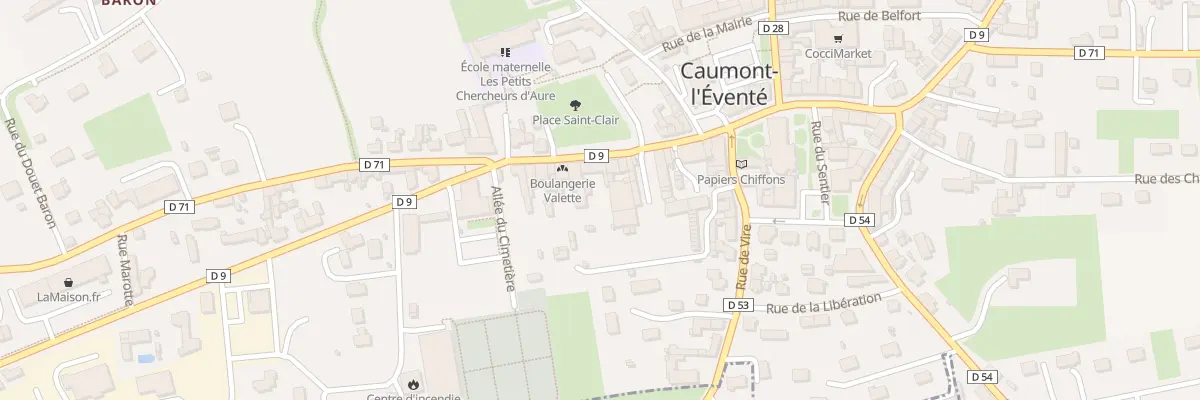 Plan du 24 Rue Saint Martin (Caumont) à Caumont-sur-Aure