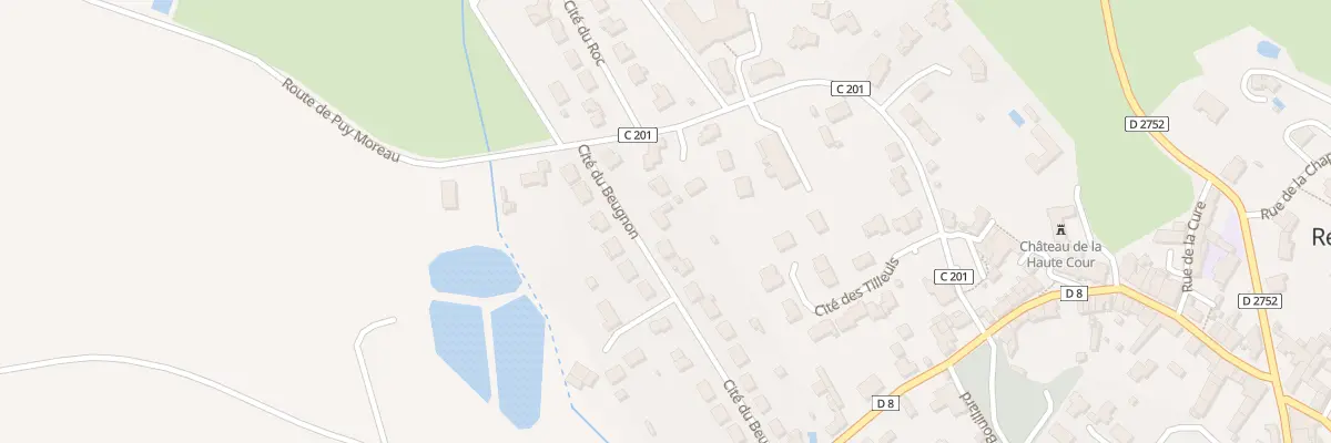 Plan du 20B Lot du Beugnon à Réaumur