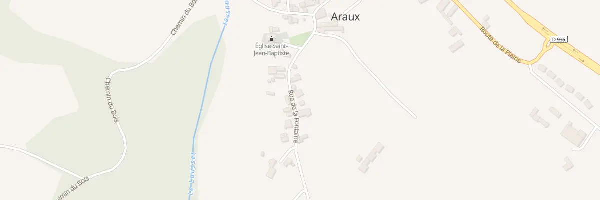 Plan du 17 Rue de la Fontaine à Araux
