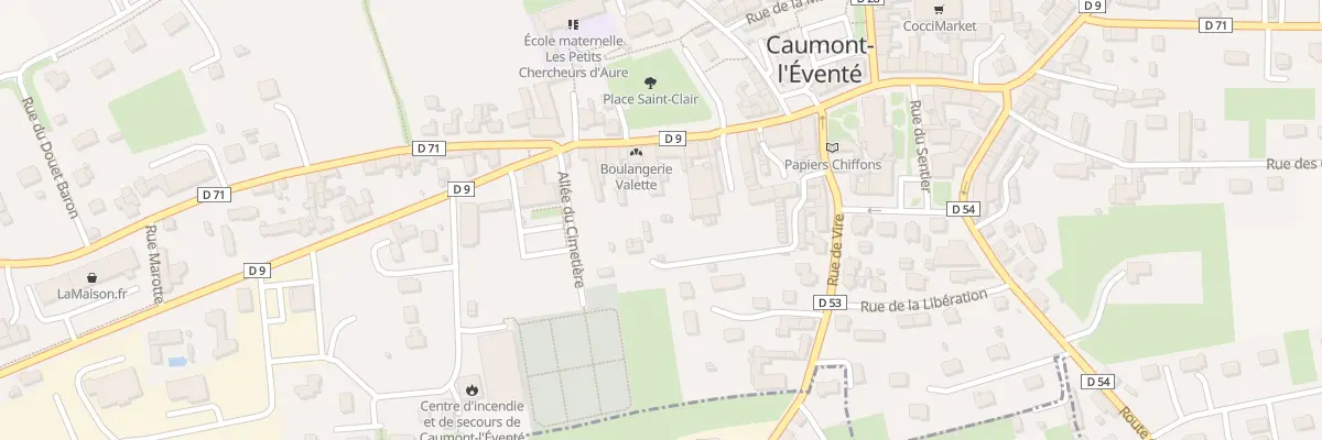 Plan du 28 Rue Saint Martin (Caumont) à Caumont-sur-Aure