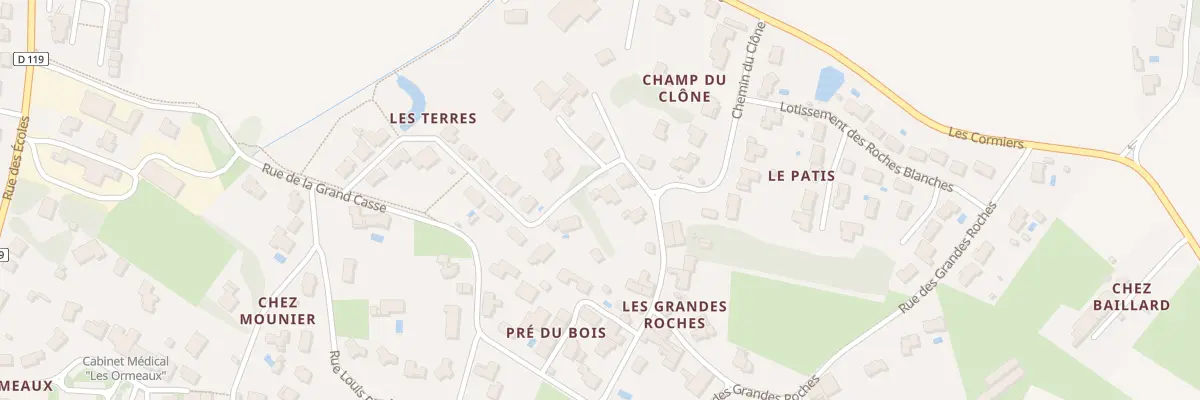 Plan du 3 Imp du Che du Clone à Corme-Royal