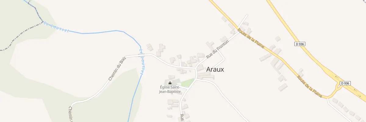 Plan du 4 Che du Lavoir à Araux