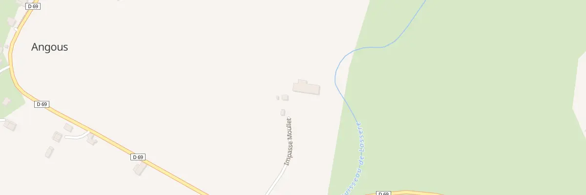 Plan du 1 Imp Mouliet à Angous