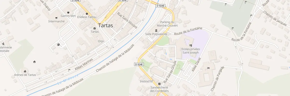 Plan du 90 Crs Saint-Jacques à Tartas