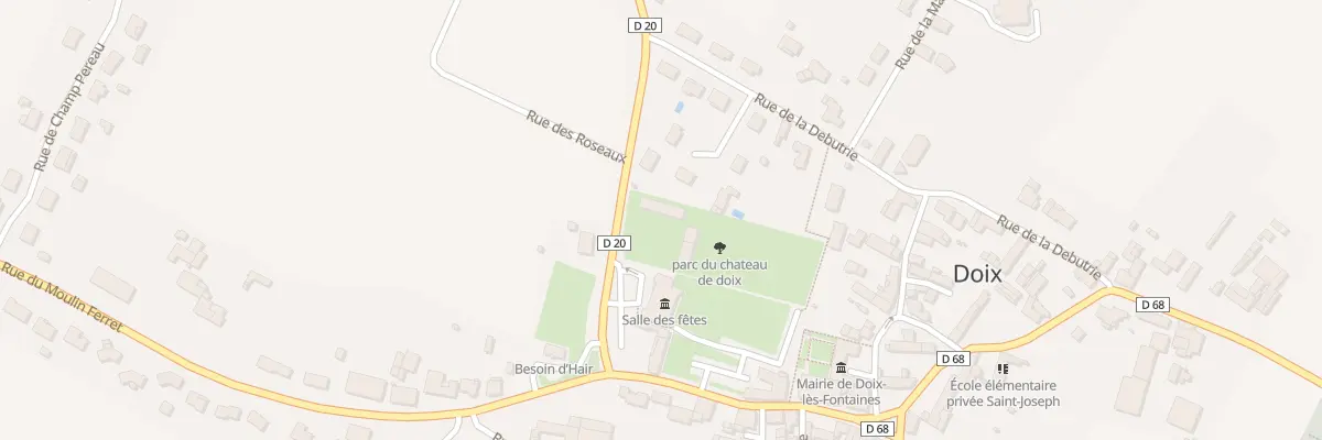 Plan du 18 Rue du château à Doix lès Fontaines