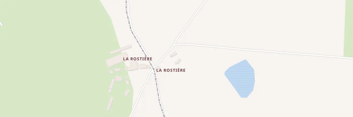 Plan du 1 La Rostière à Brecé