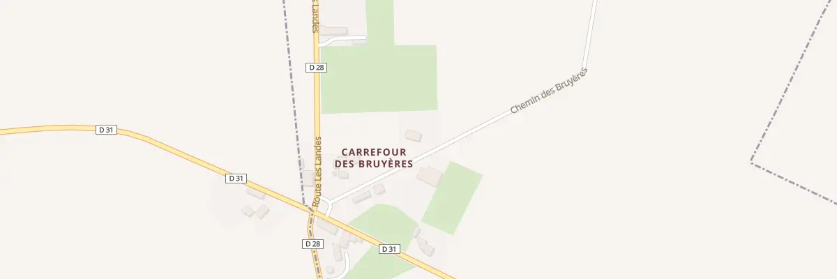 Plan du 129 Che des Bruyères à Foulognes